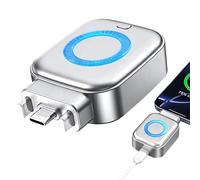 Phone Charger - 6,8 x 4,5 x 2,2 cm Smart Adapter | 140 W Auto Power Off Disconnect Protector | Overload Safety PC Silver Type-C 0-5 A 5-28 V Mobile Computer Tablet Travel Fast Safe Use