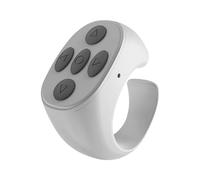 Phone Clicker Remote - Scrolling Page Turner Wireless Camera Shutter Control Ring Rechargeable Durable Fingertip Tablet Presentation Power Point Pdf Reader Selfie Capture Zoom Slide Presentation Tool