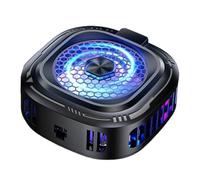 Phone Cooler - 10W Magnetic Smartphone Heatsink with RGB Light, 3 Level Cooling Fan | Mobile Phone Cooler for Live Streaming Video Recording Heat Dissipation