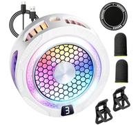 Phone Cooler 3 Gear Adjustable Low Noise Clip Fan With RGB For