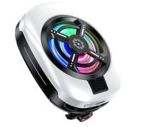 Phone Cooler - Clips On Radiator for Smartphones | Lightweight Portable Fan with Three-Speed Adjustable, Low Noise Design Back Clip Attachment for Video Recording, Live Streaming, Gamings and Outdoor