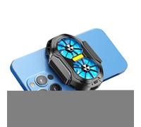 Phone Cooler, Double Fan Smartphone Clip, High-Efficiency Heat Dissipation Tool, Quiet Cooling Design, Compact Ideal for, Video Watching, Music Listening, and Long Use