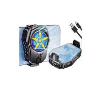 Phone Cooler, Phone Cooling Fan for iPhone Android Smartphones, Mobile Phone Radiator with LED Temperature Display for Tiktok Live Streaming