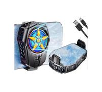 Phone Cooler, Phone Cooling Fan for iPhone Android Smartphones, Mobile Phone Radiator with LED Temperature Display for Tiktok Live Streaming