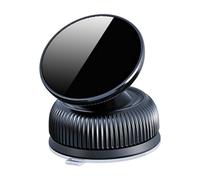 Phone Holder, Magnetic Mount, Vacuum Suction, ABS Acrylic, 360 Rotation, Strong Grip, Black, Wide Fit, Vent Window, Mirror Dash, for Dashboard Mount, Driving Navigation Filming