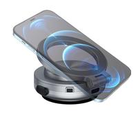 Phone Holder - Phone Mount | Car Phone Holder | 360-Degree Magnetic Phone Holder With Wireless Charging Rotatable Phone Mount Suction Magnetic Phone Holder Adjustable Car Phone Mount For Window