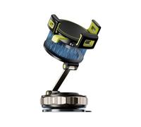 Phone Holders - Magnetic Car Phone Mount Vacuum Adsorption Rotatable | Auto Dashboard Phones Bracket | Portable Black Smartphone Stand For Drivers Daily Commuting Traffic Driving Road Trips