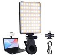 Phone Light, 60 Led Portable Selfie Light, 7.09x4.33x1.57 Inch, Video Conference Lighting, Tripod Adapter with Modes for Calls Live Streaming Vlog Monitor Day Nighttime Photography Creators Computer