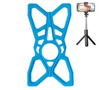 Phone Mount Tether - Motorcycle Silicone Strap, Lightweight Handlebar Web Grip, Security Cellphone Band | Flexible Anti Drop Cradle Net, Bicycle Riding Fall Prevention Safety Bracket Stabilization Web