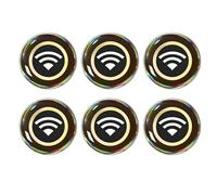 Phone Protection Neutralizer Sticker - 6 Pieces Shield Decals | Wifi Signal Pattern Radiation Blocker Sticker, Mobile Signal Filter, Radiation Blocking Patch for Cell Phone for Tablet Laptop Computer