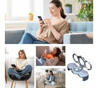 Phone Ring Holder Grip - Horizontal Vertical Folding Stand, Finger Ring Rotation Advantage, Secure One-Hand Support, Smartphone Accessory for Working, School, Home, Travel, Dorm, Desk, Kitchen