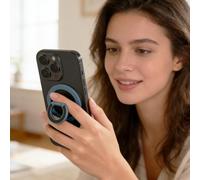 Phone Ring Holder Grip - Two-Sided Magnet Ring Stand, 360 Degree Rotation Phone Grip, Professional Smartphone Accessory, High Performance For Car Dash Mirror Device Mount