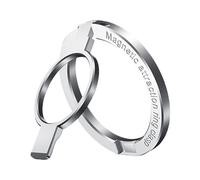 Phone Ring - Magnetic Ultra-Thin Foldable Finger Mount For Phones | Zinc Alloy With Silver Finish, Ideal For Vlogging, Filming, Video Recording, Travel, Car, Workout, Gym, Home Use