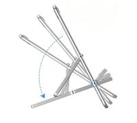 Phone Stand Desk - Aluminum Alloy Bracket for Hands Free Viewing | 14.5*7.3cm Silver Foldable Metal Novelty Holder, Mobile Display, Video Calling, Home Office Study, Living Rooms, Kitchen Bedside