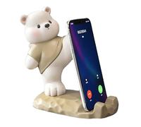 Phone Stand Desktop Ornament - Cute Phone Stand | Resin Bear Adjustable Anti-Slip Figurines | Cell Phones Holder for Gym Offices Home Outdoor Travel Vlogging Filming Video Calls Recording