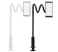 Phone Stand For Bed - Flexible Gooseneck Arm Adjustable Clamp Bracket, 360 Degree Rotation ProvidesComfortable Viewing Angle, Strong Grip Mount Supports Stable Position Hands Free Mobile Holder For N