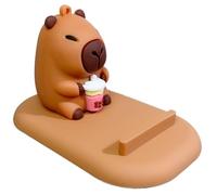 Phone Stand For Desk Cute - Non-Slip Decoration Smartphone Gadgets | Office Phone Stand | Cartoon Capybaŕa Design Portable Holder For Home Table Vanity Bed Travel Cubicle Kitchen Room Airplane All Sma