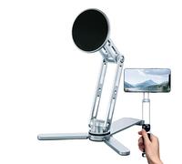 Phone Stand, Magnetic Holder, 360 Rotating Desk Mount, Portable Electronics Accessory 4.49x2.28x1.18 Inches for Travel, Selfies, Delivery Drivers, Rv Use, Long Trips, Photo Taking, Workstations