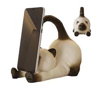 Phone Stand | Resin Space-Saving Animal Figure Ornament | Cat Shape Phone H