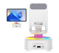 Phone Stand with Speaker - Clear Sound Portable Audio Gadget | Handy Phone Speaker Stand for Audio | Ideal para Friends, Live Streaming, Home, Interior, Office, School, Bedroom Use