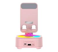 Phone Stand with Speaker, Clear Sound Portable Audio Gadgets, Phone Speaker Stand for Live Streaming, Home, Office, Interior, Bedroom Use