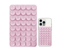 Phone Suction Grip - 80 Grain Smartphone Adhesive Sticky Stand, Multi-Cup Silicone Back Mount For Pictures & Video, Universal Suction Cell Phone Grip For Live Streaming & Vlogging