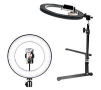 Phone Tripod Mount, Overhead Adjustable Stand, Selfie Recording Bracket