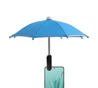 Phone Umbrella - Protección antireflectante y UV para Smartphone - Accesorio de protección para coche, camping, playa, piscina y al aire libre, azul cielo, Se référer au descriptif