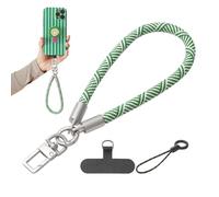 Phone Wrist Strap Luxury Design | Nylon 20cm Stainless Insert Secure Tether Anti Loss Lanyard Durable | Elegant Textured Accessory Universal Keychain Camera Id Tag Holder | Travel Commute School Daily
