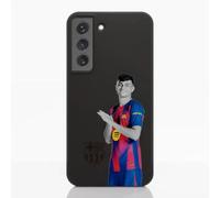 PHONECASES3D - Funda Móvil Compatible con Samsung Galaxy S22 Oficial de FC Barcelona Compostable A Base de Plantas Black
