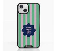 PHONECASES3D - Funda Móvil para Apple iPhone 13 Jess Rachel Sharp - Good Things Take Time - Carcasa con Efecto 3D Patentado - Protección Ligera y Resistente - Negro