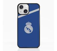 PHONECASES3D - Funda Móvil para Apple iPhone 13 Mini Real Madrid - Fondo Azul - Carcasa con Efecto 3D Patentado - Protección Ligera y Resistente - Negro