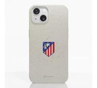 PHONECASES3D - Funda Móvil para Apple iPhone 15 Atlético de Madrid - Escudo Standard - Diseño ergonómico - Protección Ligera y Resistente para móvil - Blanco
