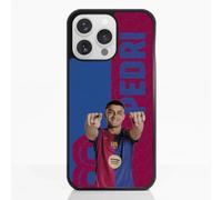 PHONECASES3D - Funda Móvil para Apple iPhone 15 Pro MAX FC Barcelona - Pedri 8 - Carcasa con Efecto 3D Patentado - Protección Ligera y Resistente - Negro