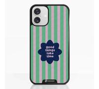PHONECASES3D - Funda Móvil para Apple iPhone 16 Plus Jess Rachel Sharp - Good Things Take Time - Carcasa con Efecto 3D Patentado - Protección Ligera y Resistente - Negro