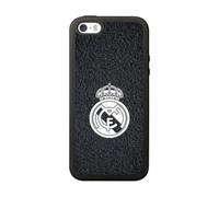 PHONECASES3D - Funda Móvil para Apple iPhone 5 Oficial de Real Madrid TPU Protector Black