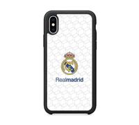 PHONECASES3D - Funda Móvil para Apple iPhone X Oficial de Real Madrid TPU Protector Black