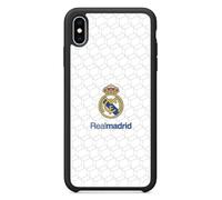 PHONECASES3D - Funda Móvil para Apple iPhone XS MAX Oficial de Real Madrid TPU Protector Black