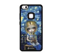 PHONECASES3D - Funda Móvil para Huawei P10 Lite Jasmine Becket - Diseño Alice in a Van Gogh Nocturne - Carcasa con Efecto 3D Patentado - Protección Ligera y Resistente - Negro