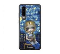 PHONECASES3D - Funda Móvil para Huawei P30 Jasmine Becket - Diseño Alice in a Van Gogh Nocturne - Carcasa con Efecto 3D Patentado - Protección Ligera y Resistente - Negro