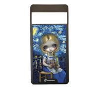 PHONECASES3D - Funda Móvil para Pixel 6 Pro Jasmine Becket - Diseño Alice in a Van Gogh Nocturne - Carcasa con Efecto 3D Patentado - Protección Ligera y Resistente - Negro