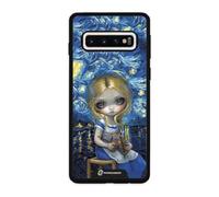 PHONECASES3D - Funda Móvil para Samsung Galaxy S10 Jasmine Becket - Diseño Alice in a Van Gogh Nocturne - Carcasa con Efecto 3D Patentado - Protección Ligera y Resistente - Negro