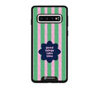 PHONECASES3D - Funda Móvil para Samsung Galaxy S10 Jess Rachel Sharp - Good Things Take Time - Carcasa con Efecto 3D Patentado - Protección Ligera y Resistente - Negro