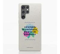 PHONECASES3D - Funda Móvil para Samsung Galaxy S22 Ultra Jess Rachel Sharp - Kindness - Diseño ergonómico - Protección Ligera y Resistente para móvil - Blanco