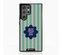 PHONECASES3D - Funda Móvil para Samsung Galaxy S23 Ultra Jess Rachel Sharp - Good Things Take Time - Carcasa con Efecto 3D Patentado - Protección Ligera y Resistente - Negro