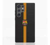 PHONECASES3D - Funda Móvil para Samsung Galaxy S24 Ultra FC Barcelona - Escudo a Todo Color y Rayas - Diseño ergonómico - Protección Ligera y Resistente para móvil - Negro