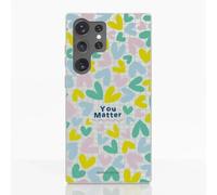 PHONECASES3D - Funda Móvil para Samsung Galaxy S24 Ultra Jess Rachel Sharp - Corazones de Colores - Diseño ergonómico - Protección Ligera y Resistente para móvil - Blanco