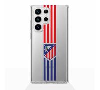 PHONECASES3D - Funda Móvil para Samsung Galaxy S24 Ultra Oficial de Atlético de Madrid Fundas Transparentes TPU White