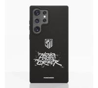 PHONECASES3D - Funda Móvil para Samsung Galaxy S25 Ultra Atlético de Madrid - NDDC Slogan - Diseño ergonómico - Protección Ligera y Resistente para móvil - Negro