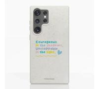 PHONECASES3D - Funda Móvil para Samsung Galaxy S25 Ultra Jess Rachel Sharp - Courage - Diseño ergonómico - Protección Ligera y Resistente para móvil - Blanco